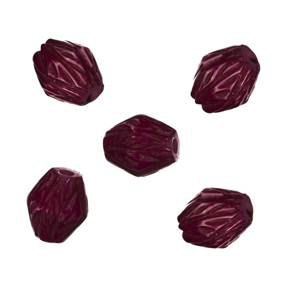 Craft County Etched Colorful Beads – 6 Color Options – 3 Pack Sizes – DIY Arts and Crafts, Jewelry, and Macrame