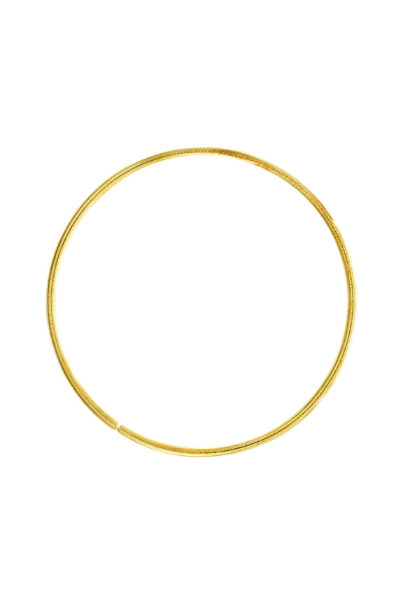 Golden Metal Wire Hoop Rings - Multiple Diameters - Multiple Pack Sizes - Great for Crafting, Decoration, & Macrame