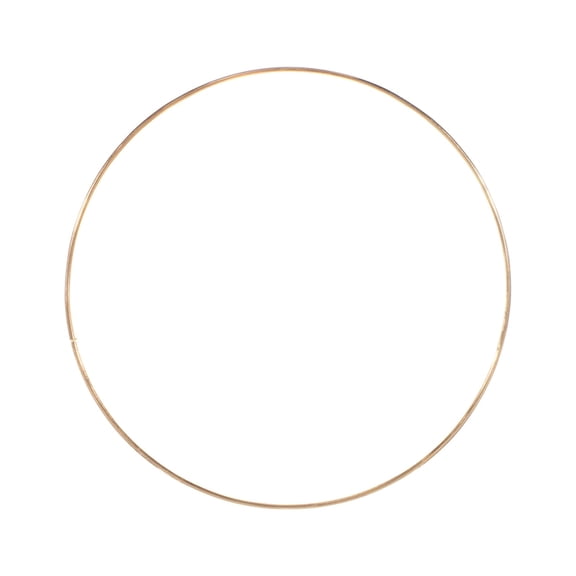 Craft County Golden Metal Wire Hoop Rings - Multiple Diameters - Multiple Pack Sizes - Great for Crafting, Decoration, & Macrame