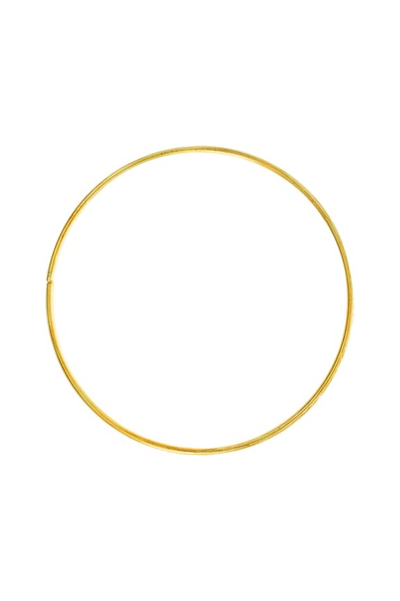 Golden Metal Wire Hoop Rings - Multiple Diameters - Multiple Pack Sizes - Great for Crafting, Decoration, & Macrame