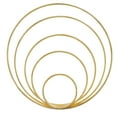 thumbnail image 1 of Craft County Golden Welded Metal Wire Hoop Rings - Multiple Diameters - Multiple Pack Sizes - Great for Crafting, Decoration, & Macrame, 1 of 4