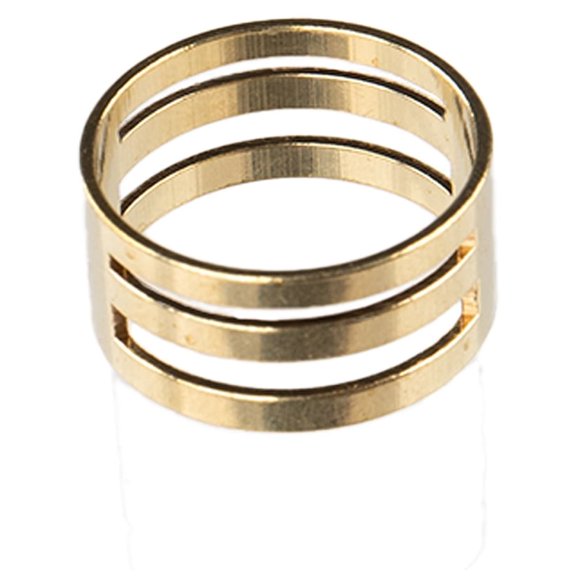 Craft County Jump Ring Opening and Closing Tool - Easy Slip-on Ring with 4 Slots for Jewelry Making - Gold 4 Pack