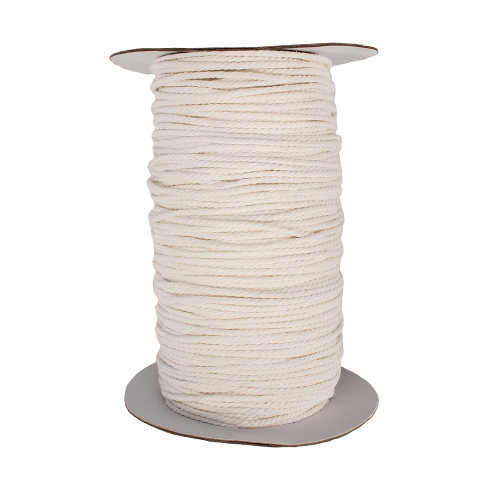Craft County Macrame Cord 100% Natural & Unbleached Cotton Odor Free Rope