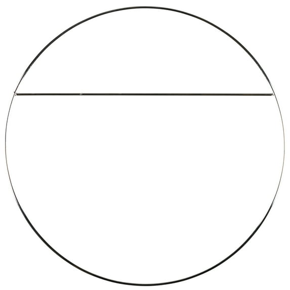 Craft County Macrame Designer Metal Hoop Wreath Silver Rings – Multiple Styles & Sizes