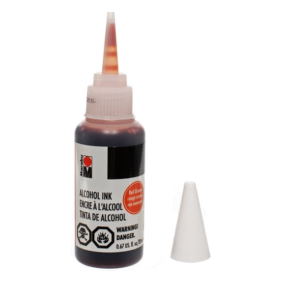 Craft County Marabu Alcohol Ink - 20mL Bottle with Precision Tip in a Variety of Vibrant Colors