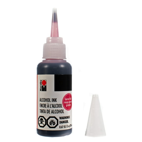 Craft County Marabu Alcohol Ink - 20mL Bottle with Precision Tip in a Variety of Vibrant Colors
