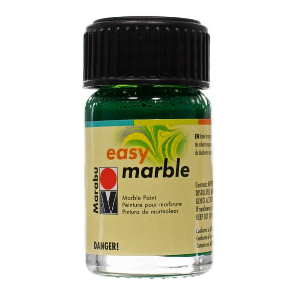 Craft County Marble Paint - 15mL Bottle of Paint for DIY Ceramic, Paper, and Glass - Add Water for an Easy Dip Dye Craft