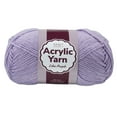 thumbnail image 1 of Craft County Medium 4 Acrylic Yarn – 200 Yards of Super Vibrant Yarn for Blankets, Scarves, Hats, & More! (Lilac Purple, Single Pack), 1 of 4