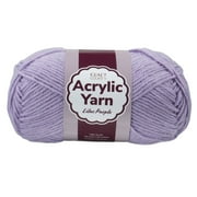Craft County Medium 4 Acrylic Yarn – 200 Yards of Super Vibrant Yarn for Blankets, Scarves, Hats, & More! (Lilac Purple, Single Pack)