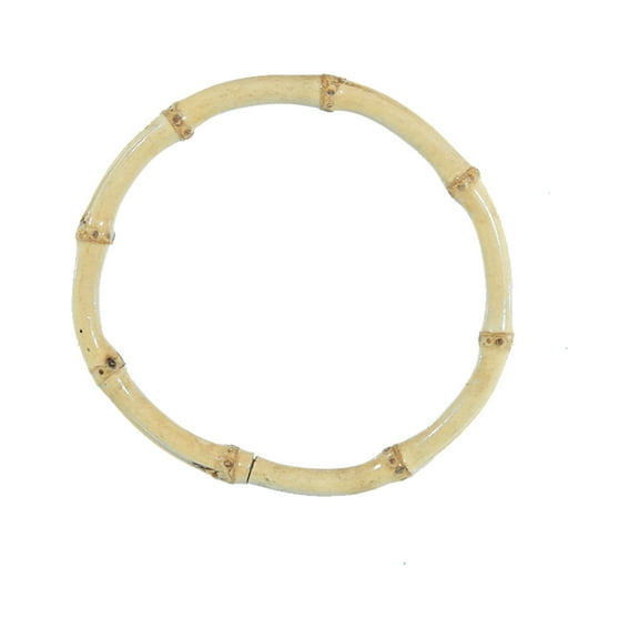Craft County Natural Crafting Bamboo Rings - Multiple Size Diameters To Choose From - Ideal for Macrame, Jewelry Making, Dreamcatchers, and Much More!