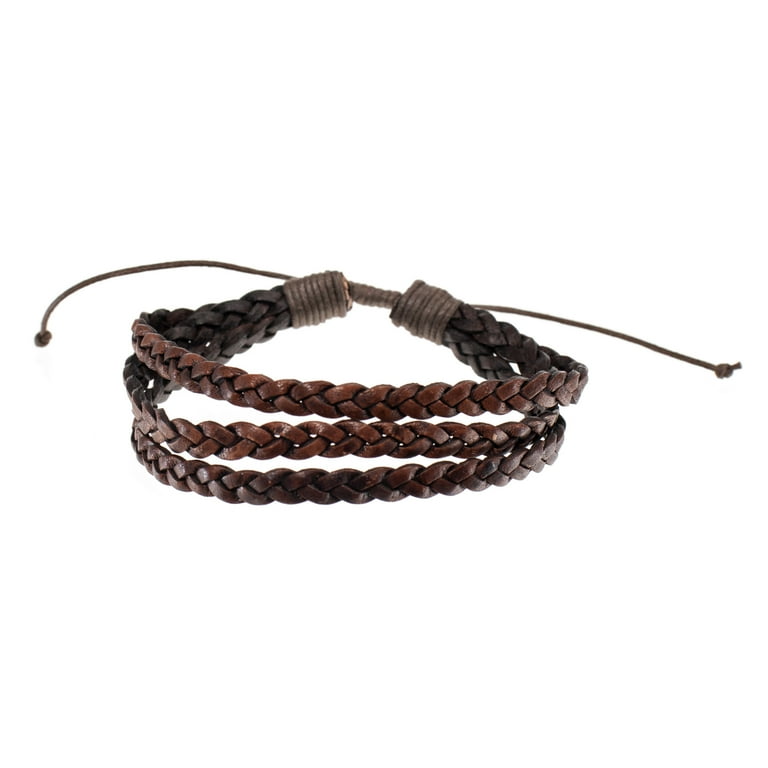 Craft County Natural Dyed Leather Bracelets – Multiple Colors