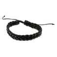 thumbnail image 1 of Craft County Natural Dyed Leather Bracelets – Multiple Colors – Double Pack, Flat Braid, or Round – Adjustable - Accessories, 1 of 3