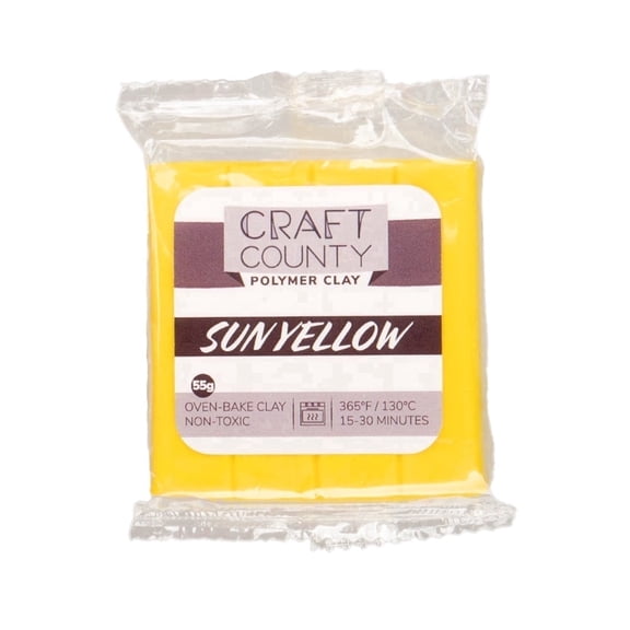 Craft County Oven Bake Clay – Vibrant Polymer Clay for Sculpting, Jewelry Making, Creating Molds, & More!
