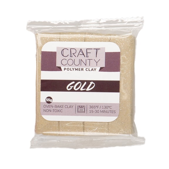 Craft County Oven Bake Clay – Vibrant Polymer Clay for Sculpting, Jewelry Making, Creating Molds, & More!
