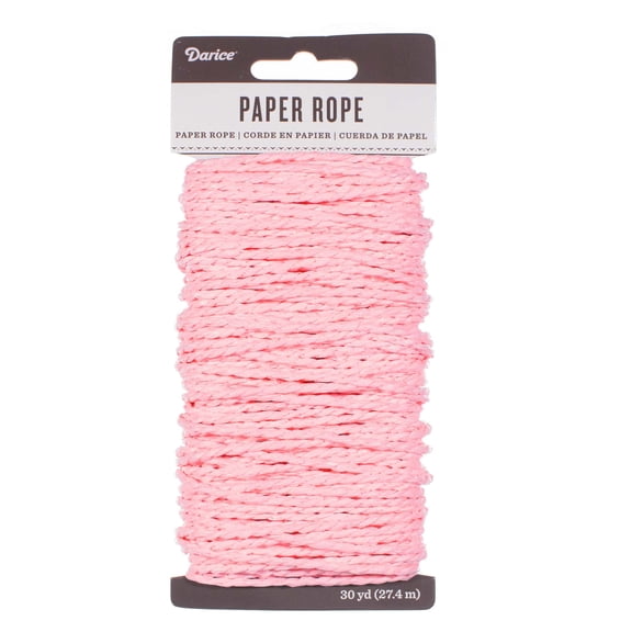Craft County Paper Rope 3mm Diameter of Decorative Cord - 30 Yards (27.4 Meters) per Spool - Multiple Color Options for Crafting, Scrapbooking, DIY Decor, and More