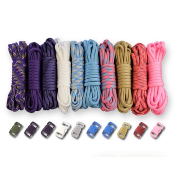 Craft County - Paracord Starter Kit - Multiple Color Combinations