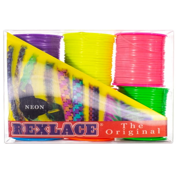 Craft County Pepperell Rexlace Plastic Lace - 6 Pack 50 Yard Spools - DIY Jewelry Making & More