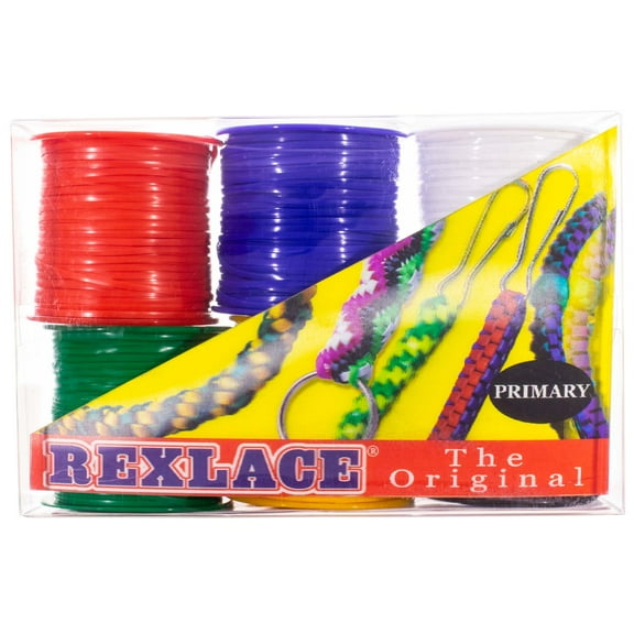 Craft County Pepperell Rexlace Plastic Lace - 6 Pack 50 Yard Spools - DIY Jewelry Making & More