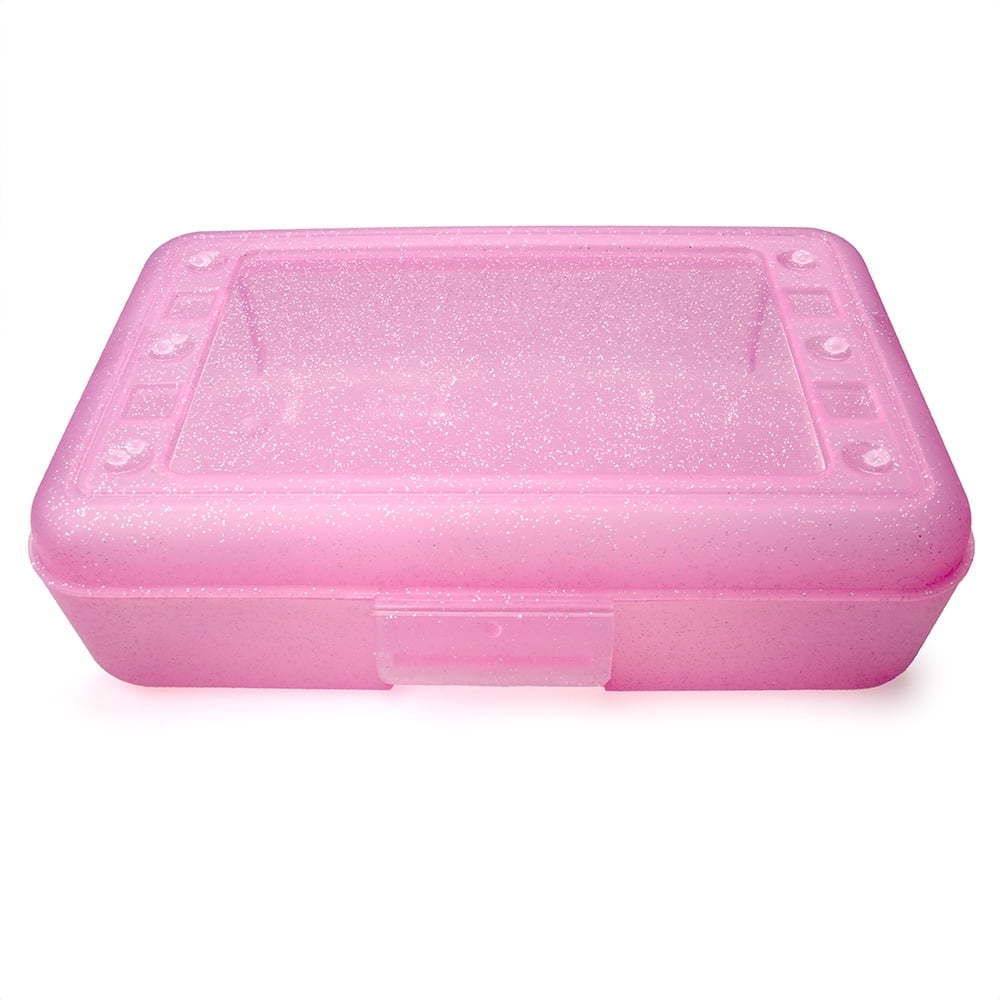 Pink Color Pencil Box Craft County Plastic Pencil Boxes - 12 Vibrant Colors to Choose From ...