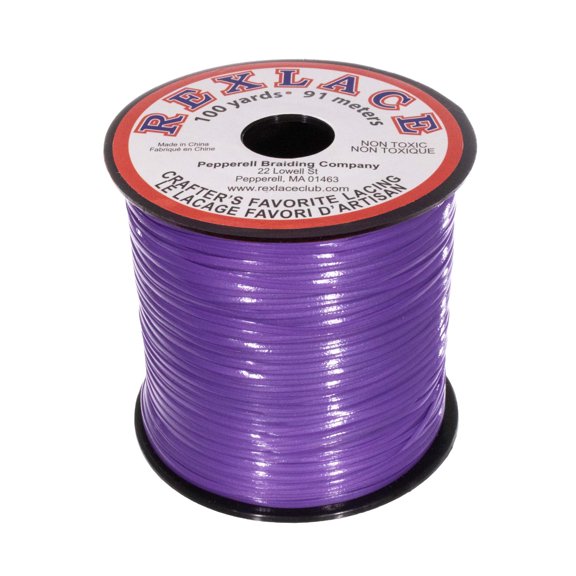 Craft County Rexlace Plastic Craft Lace - 3/32 Inch - Available in a Variety of Colors
