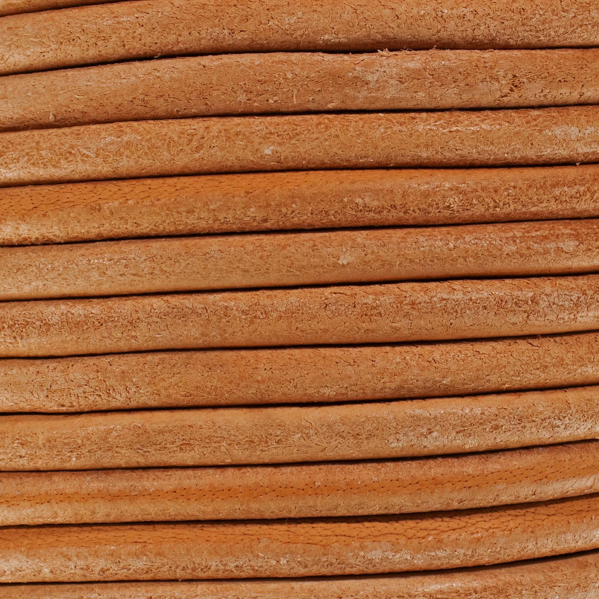 Craft County Round Leather Cord for DIY Jewelry, Clothing, Accessory, and Decor - Multiple Diameter, Length, and Color Options