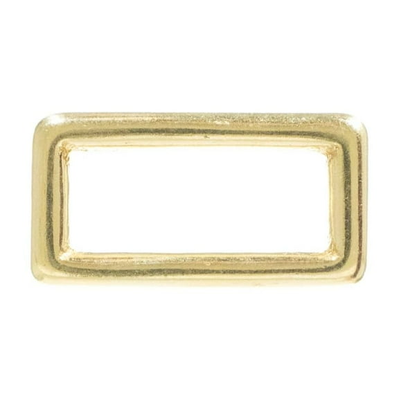 Craft County Sand Casted Solid Brass Rectangle Buckle Loop – Multipacks – 1 inch, 1.5 inch