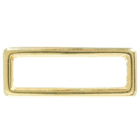 Craft County Sand Casted Solid Brass Rectangle Buckle Loop – Multipacks – 1 inch, 1.5 inch
