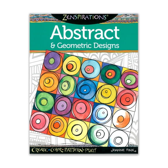 Craft County Selection of Coloring Books - Featuring Mid-Century Retro Designs and Abstract Geometric Designs - Color, Tear, and Hang Your Very Own Art