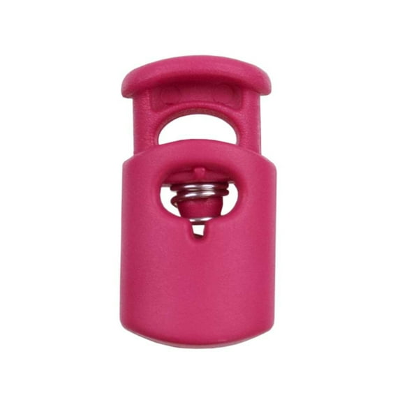 Craft County Single Hole Heavy Duty Plastic Cord Lock Clamp Toggle Stop Slider for Paracord, Drawstrings, Bungee Cord – Indoor / Outdoor Use – Multiple Color