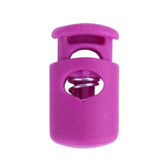 Craft County Single Hole Heavy Duty Plastic Cord Lock Clamp Toggle Stop Slider for Paracord, Drawstrings, Bungee Cord – Indoor / Outdoor Use – Multiple Color