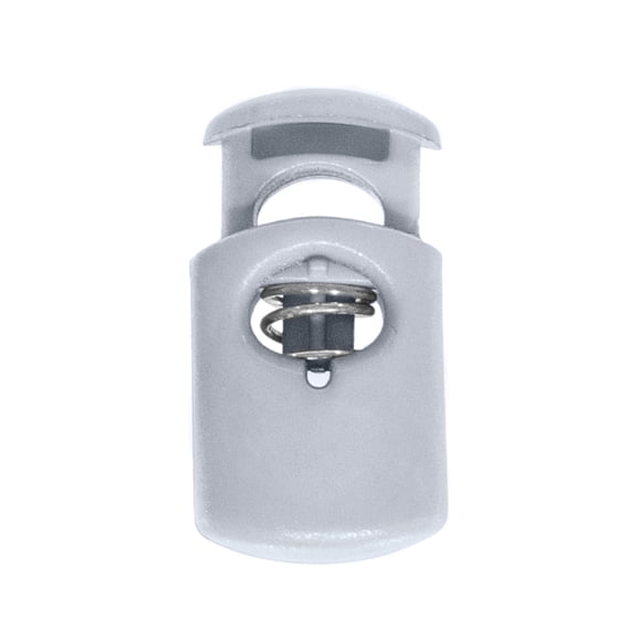 Craft County Single Hole Heavy Duty Plastic Cord Lock Clamp Toggle Stop Slider for Paracord, Drawstrings, Bungee Cord – Indoor / Outdoor Use – Multiple Color