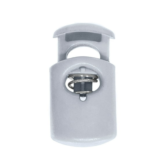 Craft County Single Hole Heavy Duty Plastic Cord Lock Clamp Toggle Stop Slider for Paracord, Drawstrings, Bungee Cord – Indoor / Outdoor Use – Multiple Color