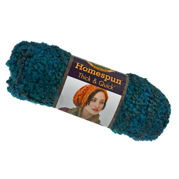 Craft County Soft Homespun Yarn - Acrylic & Polyester Blend Textured Chunky Yarn - Bulky Weight #6 Thread - 160 Yard (146 Meter) Skein