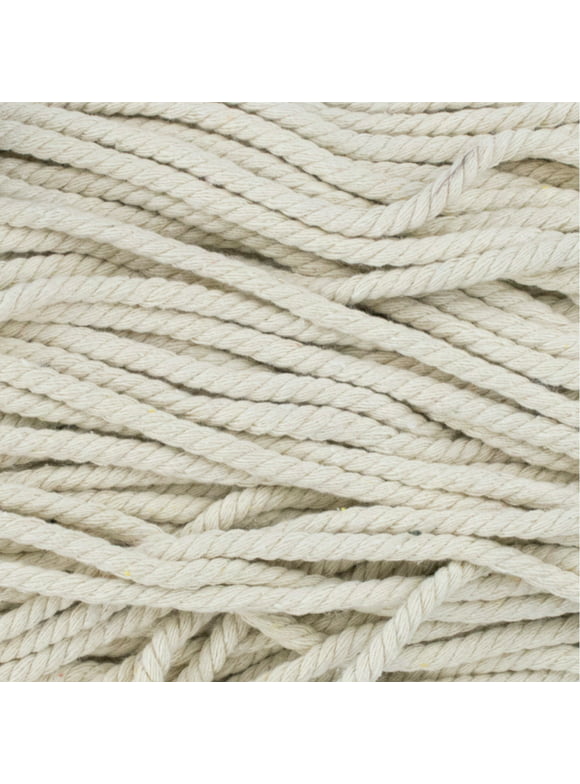 Craft County Super Soft 3 Strand Twisted Cotton Rope - Multiple Colors to Choose from in Various Diameters and Lengths