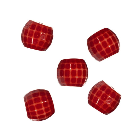 Craft County Textured Ball Beads – Multiple Colors & Packs – Beadwork, Macrame, Jewelry – Various Sizes for Bead