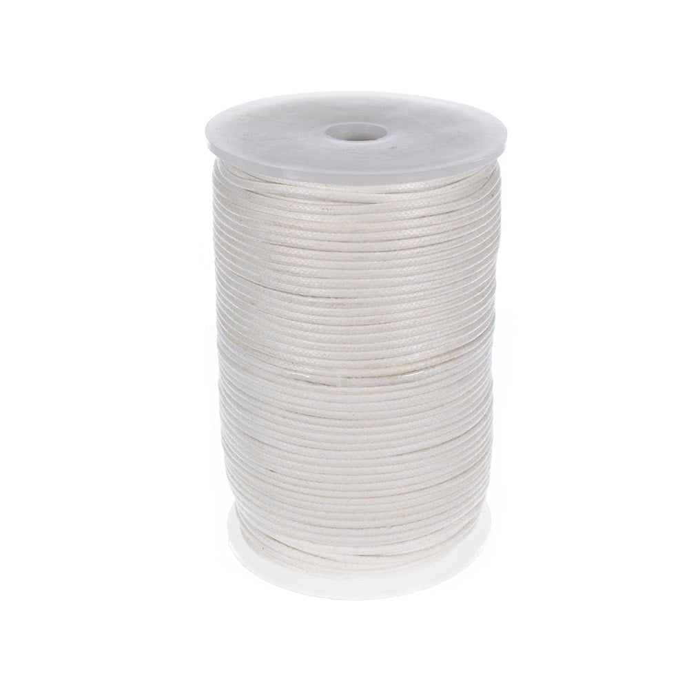 Craft County Waxed Cotton Cord - 1mm / 2mm Macramé Thread 109 Yards / 100 Meter – Variety of Colors