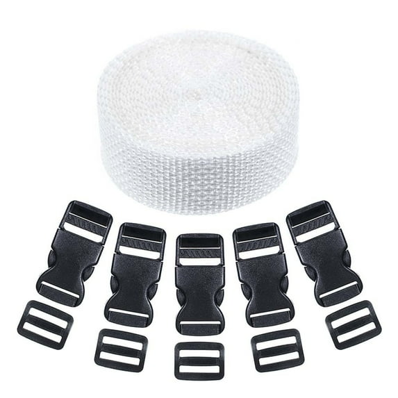 Craft County Webbing and Buckle Kits - Comes with Webbing, Buckles, and Tri-Glide Clips