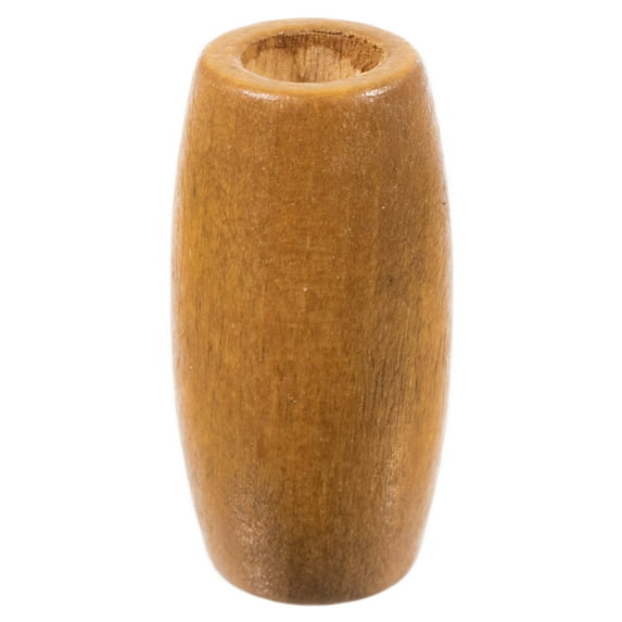 Craft County Wooden Oval Beads for Macrame Projects & DIY Necklaces & Bracelets - Multiple Sizes and Colors Available