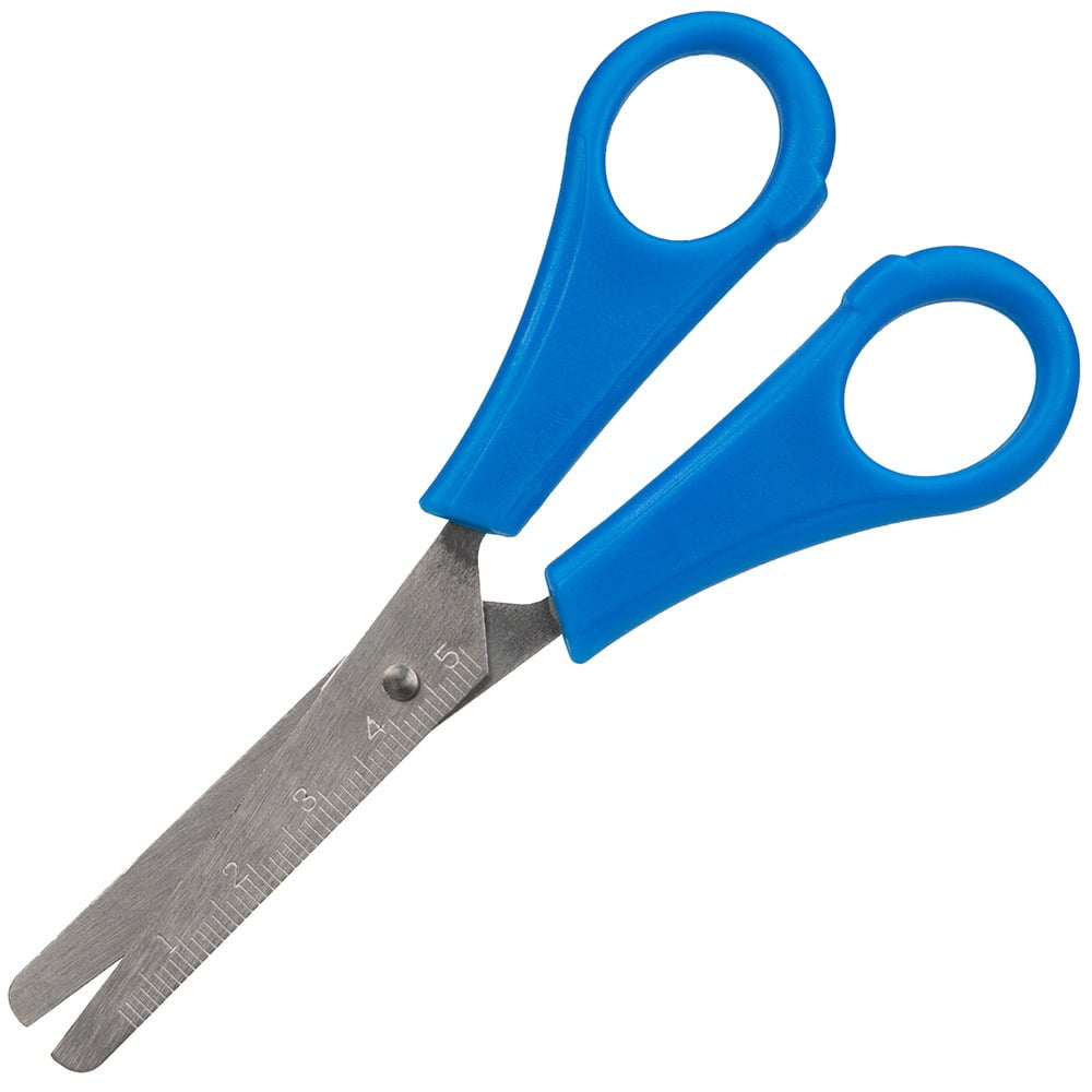 Craft CountyStainless Steel Safety Scissors with Ruler Etched on Blade ...