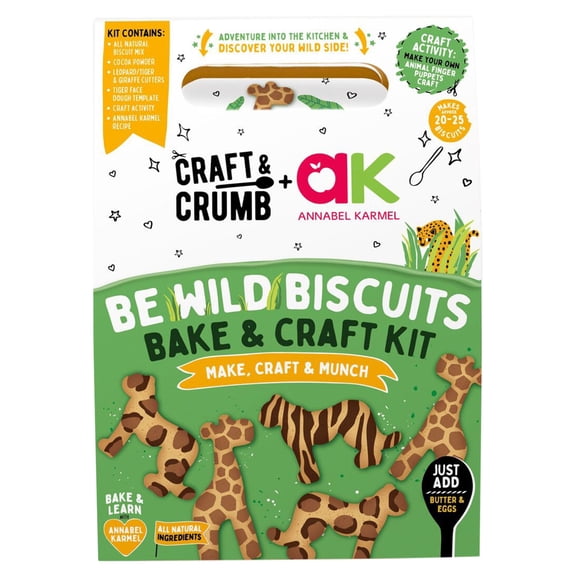 Craft & Crumb Be Wild Biscuits Bake & Craft Kit 235g, Imported from Britain