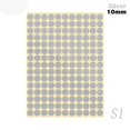 thumbnail image 1 of Craft DIY Mix Color Round Gift Tags Coloured Dot Paper Sticker Stickers Adhesive Label Sealing Label 10MM SILVER, 1 of 8