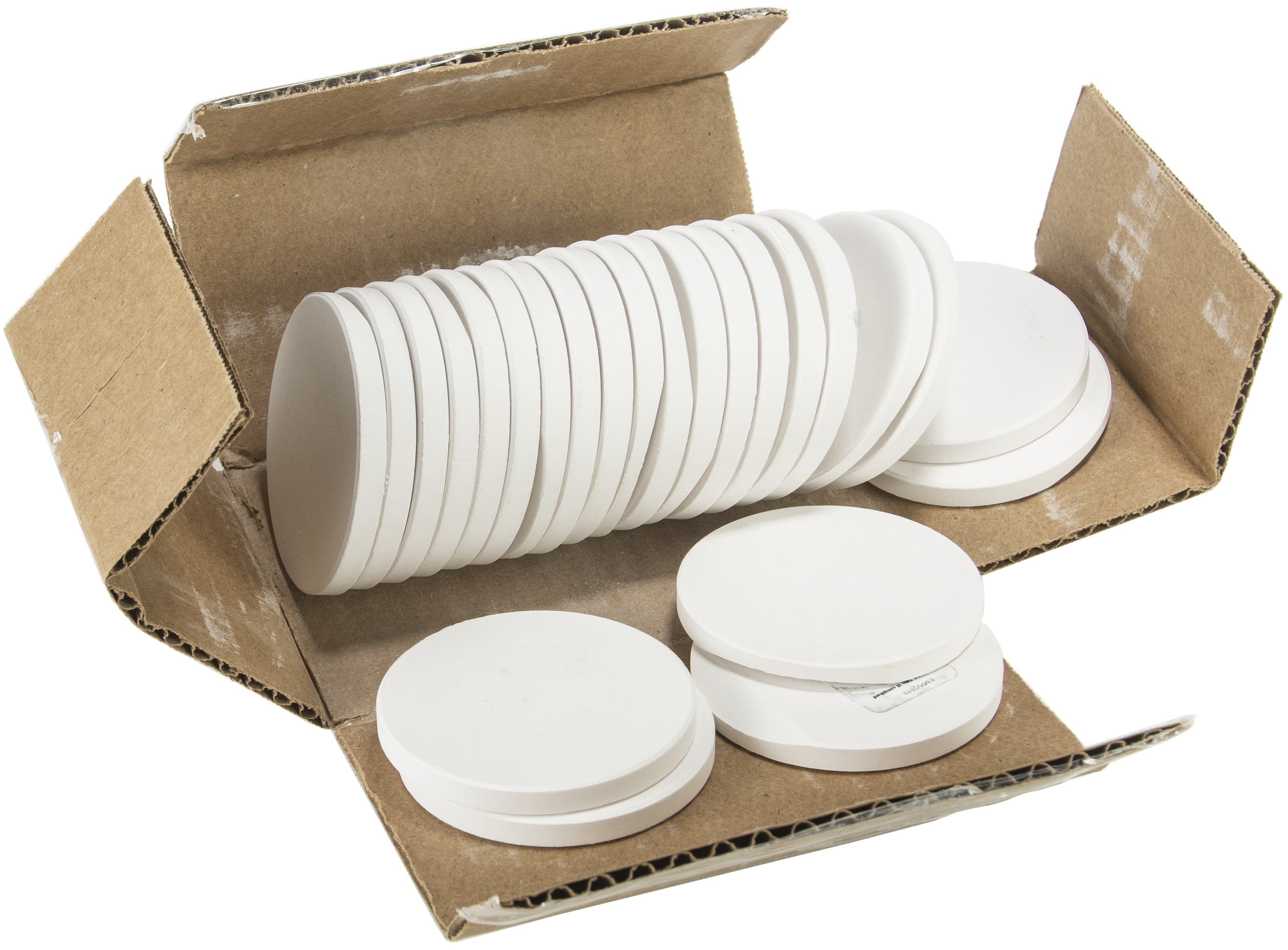 Craft Decor Ceramic Coaster 24/PkgRound 2.625"X2.625"X.25"