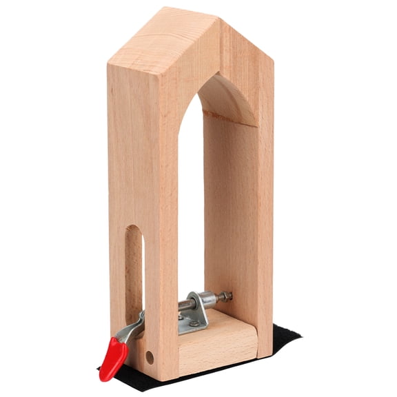 Craft Desktop Stitching Wooden Sewing Clamp Tool, 8.3 x 2.2 in Mini Pony for DIY Leatherwork, Beech Wood Pony with Metal Gripper for Efficient Sewing, Lacing, Stitching, and Crafting Projects