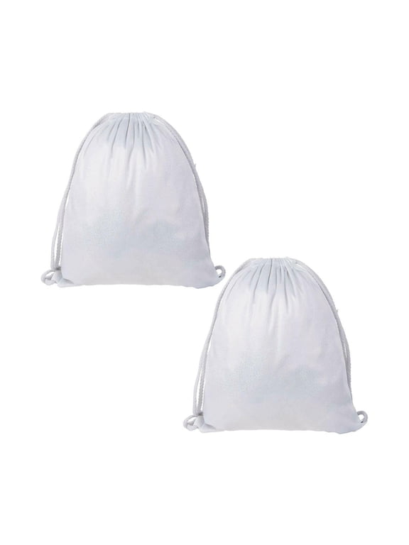 Sublimation Printing Drawstring Backpacks - Glitter, Pkg of 2