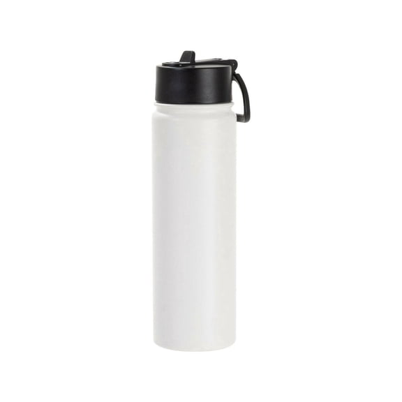 Craft Express 6 Pack 22oz Powder Coated Water Bottle Flasks &ndash; Laser-Ready Drinkware