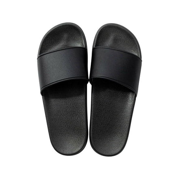 Craft Express Black DTF Sliders – Adult Size Customizable Slide Sandals