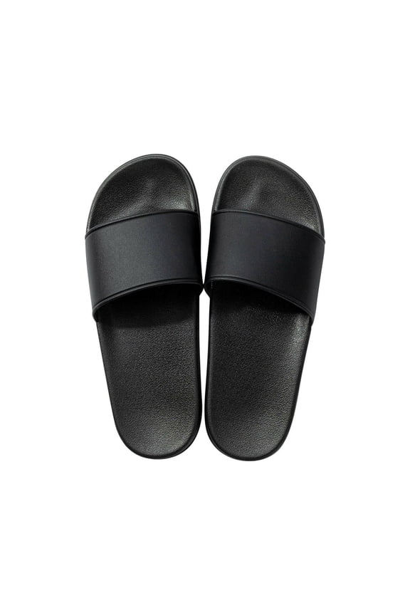 Black DTF Sliders – Adult Size Customizable Slide Sandals