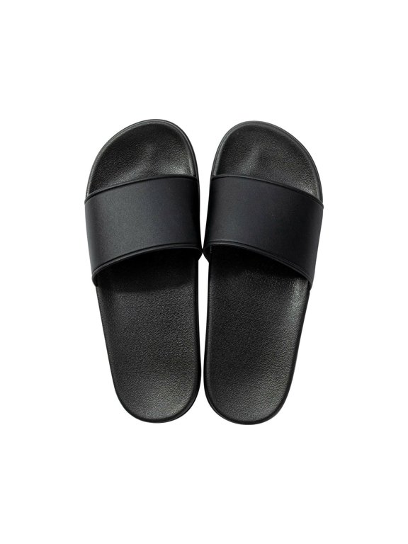 Black DTF Sliders – Adult Size Customizable Slide Sandals