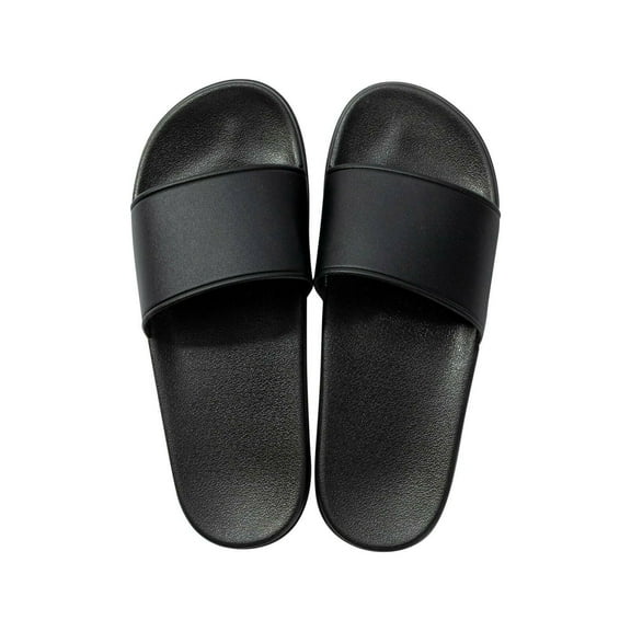 Craft Express Black DTF Sliders &ndash; Adult Size Customizable Slide Sandals