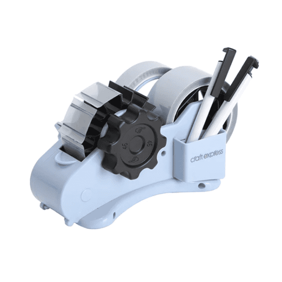 Craft Express Multi-Function Tape Dispenser, Blue